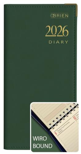 O'Briens Pocket Week to View Wiro Diary 2026 - Assorted Cover Colours