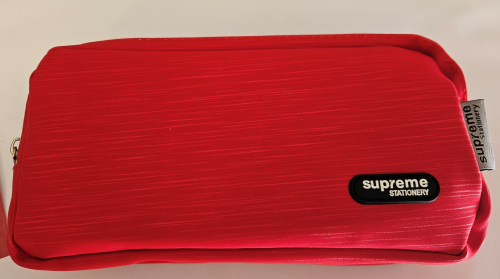 Supreme Red Double Pencil Case
