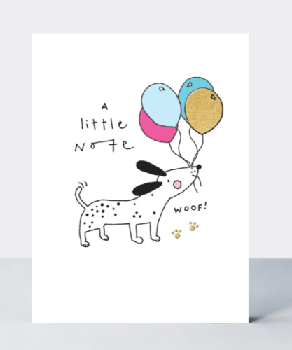Rachel Ellen "A Little Note" Woof Note Cards & Envelopes