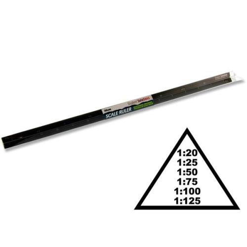 Student Solutions 30cm Triangular Scale Ruler - Aluminium