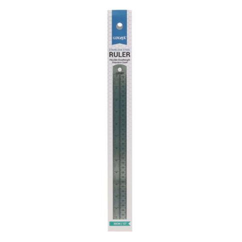 Concept 30cm Deadlength Steel Ruler
