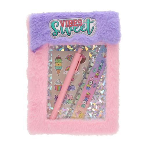 I love Stationery A5 128pg Furry Friends Notebook