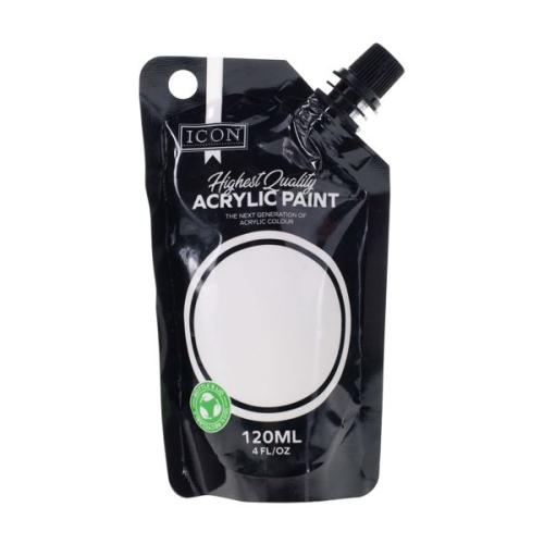 Icon 120ml Acrylic Paint - Titanium White