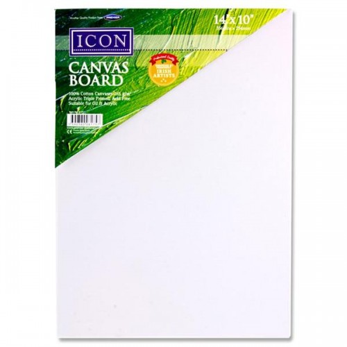 Icon Canvas Board 265gm2 - 14"x10"