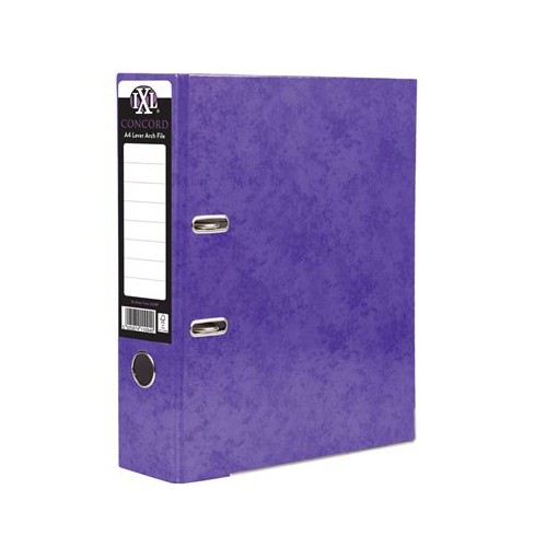 Concord Ixl Selecta Metallic Lever Arch File A4 Purple PK10