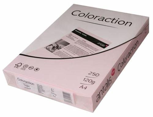 Coloraction Tinted Paper Pale Pink (Tropic) FSC4 A3 297X420mm 80Gm2 Pack 500