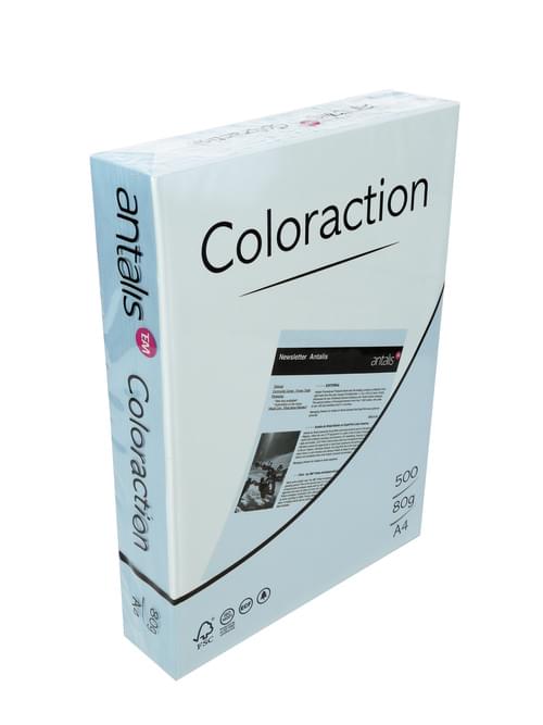 Coloraction Tinted Paper Pale Icy Blue (Iceberg) FSC4 A4 210X297mm 120Gm2 Pack 250