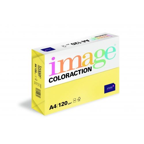 Coloraction Tinted Paper Mid Yellow (Canary) FSC4  A4 210X297mm 80Gm2 Pack 500