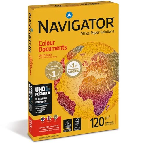 Navigator Colour Documents FSC Mix 70% A4 210x297m m 120Gm2 Pack of 8