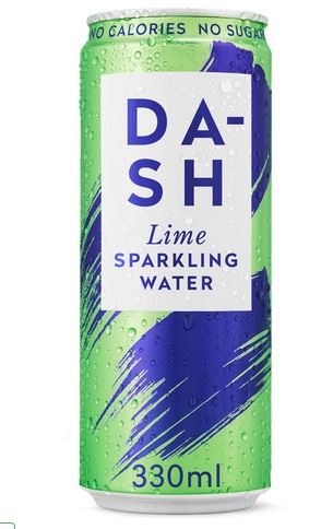 DA-SH Lime Sparkling Water 330ml Pack12