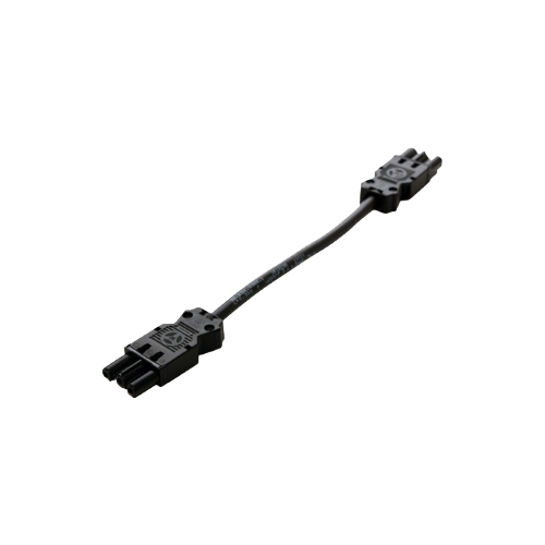 Black – 2.0m connector cable, GST 3-pole connector to GST 3-pole connector