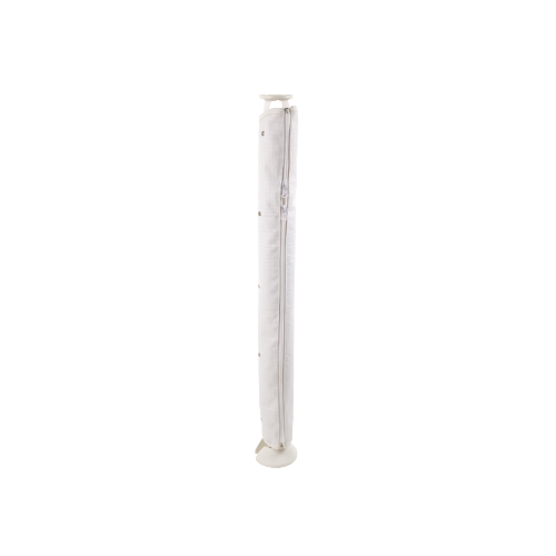 White – Fabric Cable Zip