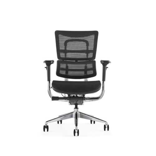 Gem i29 24-Hour Seating Chair in Black Colour, Mesh Seat, Without Headrest