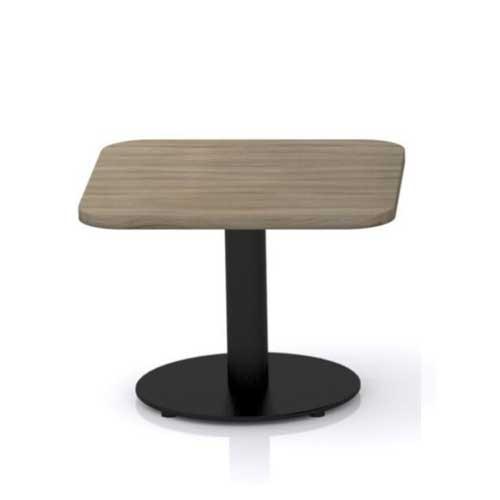 Low Level Coffee Table, Square Beech Top, Dimensions W600 x D600 X H505mm, Black Base