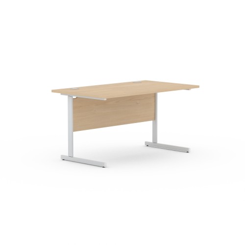 Aspen 1000mm Wide Rectangular Desk in Maple