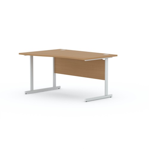 Aspen 1800mm Wide Left Hand Wave Desk In Beech