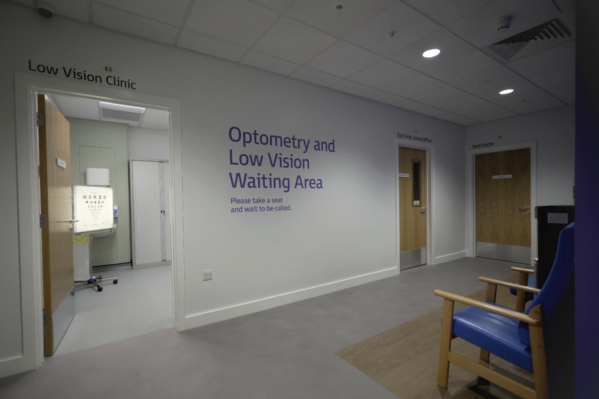 The Health On The High Street Low Vision Waiting Area


