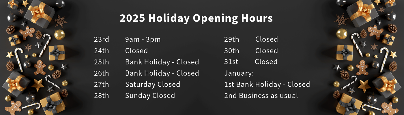Jenkinsons Christmas Opening Hours Banner