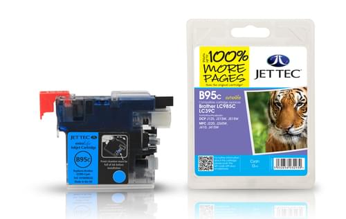 Jettec Compatibile Brother LC985 Cyan Inkjet Cartridge (B95C)