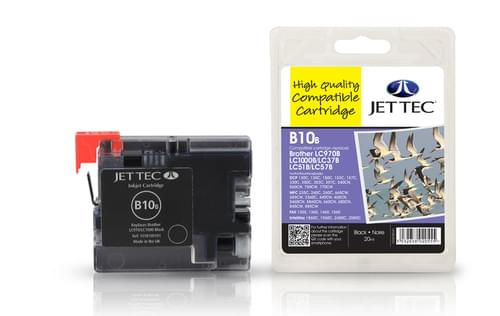 Jettec Compatibile Brother LC970BK/LC1000BK Black Inkjet Cartridge (B10B)