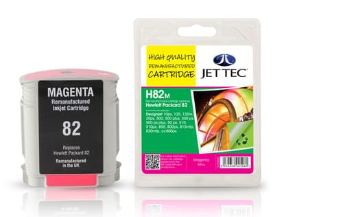 Jettec Remanufactured HP82 Magenta Inkjet Cartridge (H82M)