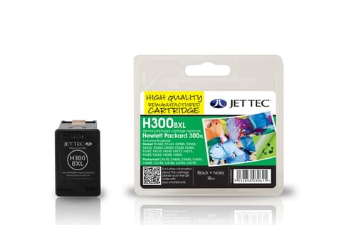 Jettec Remanufactured HP300XL Black Inkjet Cartridge (H300BXL)