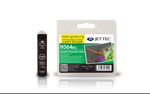 Jettec Remanufactured HP364XL Black Inkjet Cartridge (H364BXL)