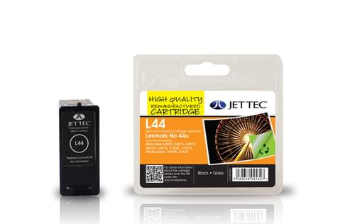 Jettec Remanufactured Lexmark No.44 (18Y0144) Black Inkjet Cartridge (L44)