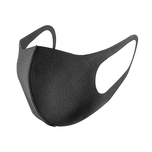 Reusable Black Polyurethane Face Mask Pack of 1