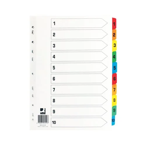 Printed File Dividers