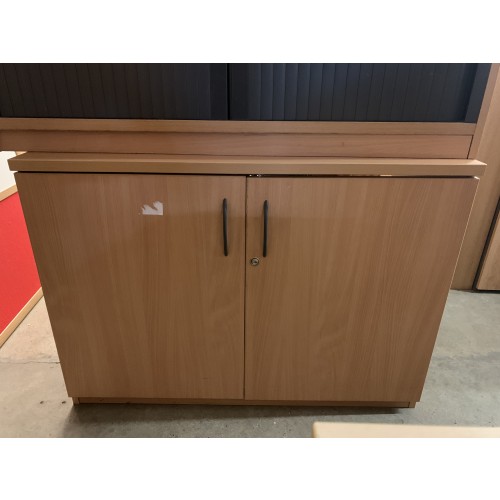Double Door Cupboard, In Beech Finish. 1000mm Width x 720mm High x 560mm Depth. 1 In Stock