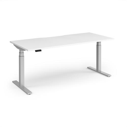 AS NEW - Electric Height Adjustable Desk (Used White Desktop, with a NEW height adjustable frame) - 1800mm Width x 800mm Depth. 1 In Stock
