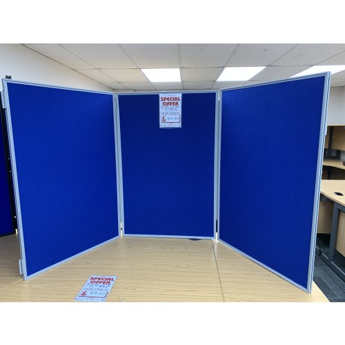 Set Of Three Display Boards, With A Silver Frame - 900mm x 600mm. 1 In Stock