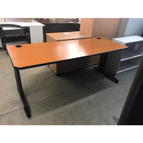Rectangular Desk, Finished In Cherry. 1800mm Width x 700mm Depth. 6 In Stock