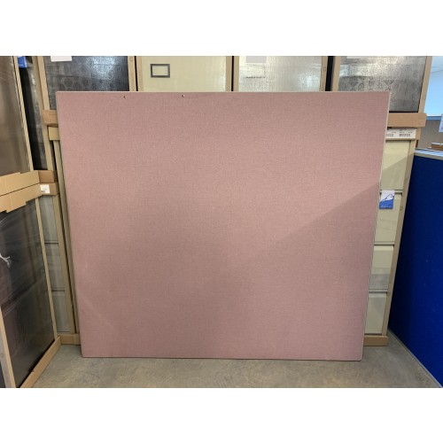 Freestanding Screen, Pink Fabric - 1800mm High x 1600mm Width - 3 In Stock