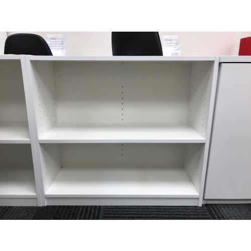 Bookcase, Finished In White. 800mm Width x 310mm Depth x 720mm High. 1 In Stock.