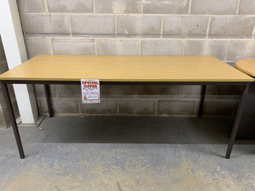 Meeting/Canteen Table, In Oak Finish - 1800mm Width x 750mm Depth. 1 In Stock