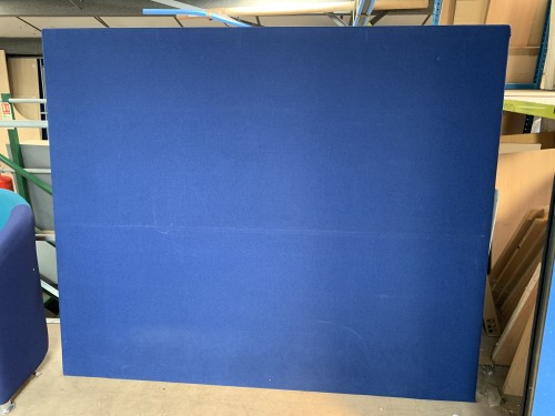 Freestanding Screen, In Ocean Blue Fabric - 1500mm High x 1800mm Width. 3 In Stock