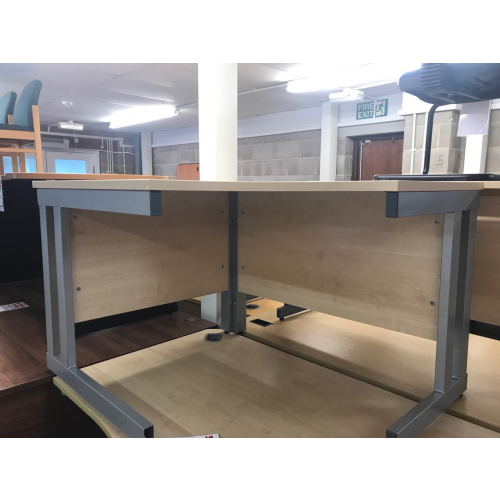 Crescent Desk, Finished In Maple. 1200mm Width x 1000mm Depth. 1 In Stock