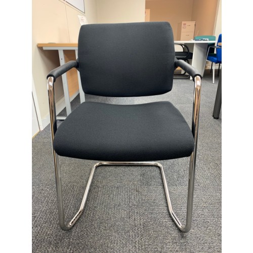 Reception/Visitor Chair, With Chrome Cantilever Frame. 1 In Stock