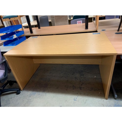 Rectangular Desk, In Bura Oak Finish - 1400mm Width x 800mm Depth. 1 In Stock