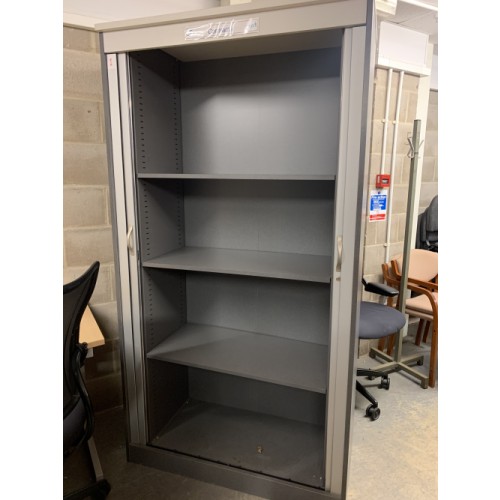Side Opening Tambour Cupboard, 2000mm High x 1070mm Width x 500mm Depth. 2 In Stock