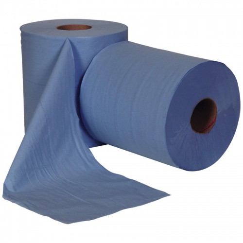 2 Ply Blue 150 Metre Roll. Pack Of 6