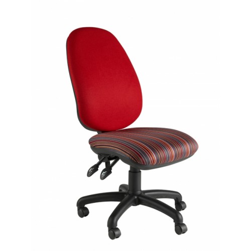 High Back Operator Chair, With Large Seat & Back. Vast Range Of Colour Fabrics Available.