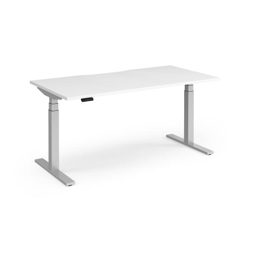AS NEW - Electric Height Adjustable Desk (Used White Desktop, with a NEW height adjustable frame) - 1600mm Width x 800mm Depth. 1 In Stock