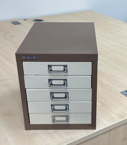 Used Multi-drawer, With 5 Drawers. In Coffee/Cream Finish. 1 In Stock