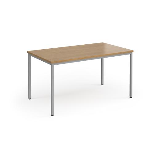 Used Canteen/Meeting Table, Limed Oak Finish - 1400mm Width x 800mm Depth. 6 In Stock