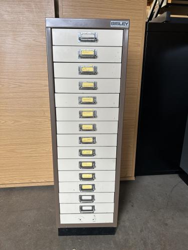 Used Multi-Drawer, 15 Drawers. In Coffee/Cream. 1 In Stock