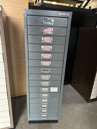 Used Multi-drawer, With 15 Drawers. In Grey Finish. 1 In Stock