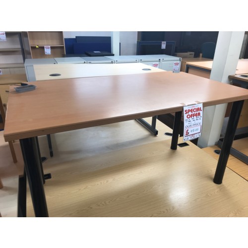 Meeting Table, 1400mm Width x 800mm Depth, Finished In Beech. 2 In Stock